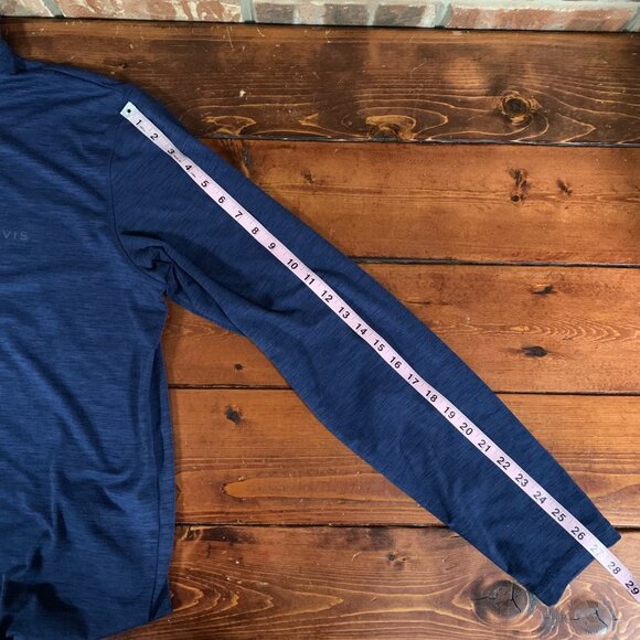 Orvis Performance Men's 1/4 Zip Navy Blue Large Pullover Long Sleeve Shirt EUC - Picture 13 of 13